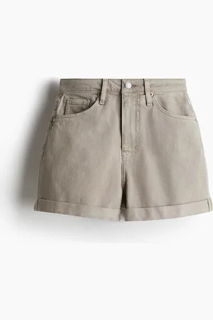 H&M Mom Ultra High Jeansshorts - Grün