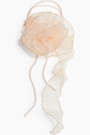 H&M Halsschmuck mit Blüte - Beige