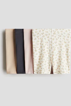 H&M 4er-Pack Radlershorts aus Baumwolle - Beige