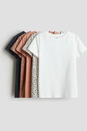 H&M 5er-Pack Baumwoll-T-Shirts - Orange