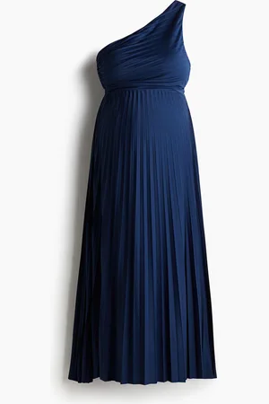 H&M MAMA One-Shoulder-Kleid - Blau