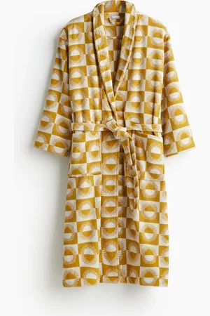 H&M Gemusterter Bademantel - Gelb