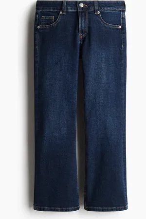 H&M Flared Low Ankle Jeans - Blau