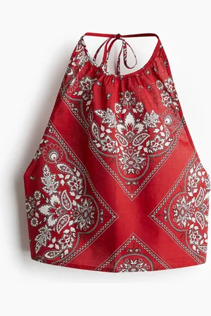 H&M Neckholder-Strandtop - Rot
