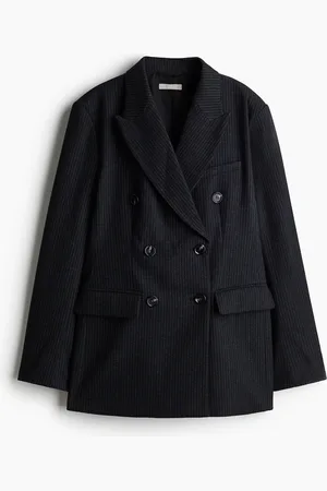 H&M Zweireihiger Blazer - Grau