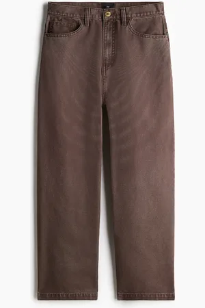 H&M Hose aus Canvas im Baggy Style - Braun