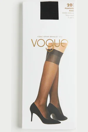 H&M Pleasure Knee-highs 20 Den, 2-pack - Schwarz