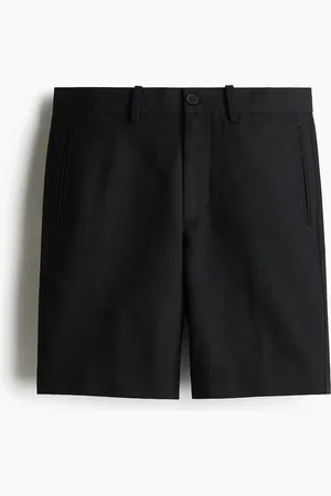 H&M Chino-Shorts aus Lyocell-Mix in Regular Fit - Schwarz