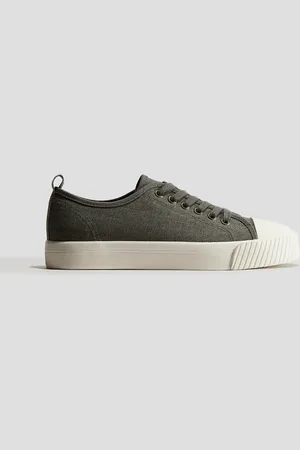 H&M Sneaker aus Baumwollcanvas - Grau