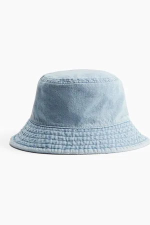 H&M Bucket Hat aus Baumwolldenim - Blau