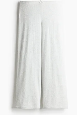 H&M Hose aus Pointelle-Jersey - Grau