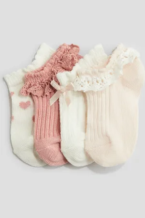 H&M 4er-Pack Kurzsocken - Pink