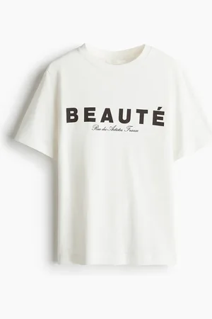 H&M T-Shirt mit Print - Weiß