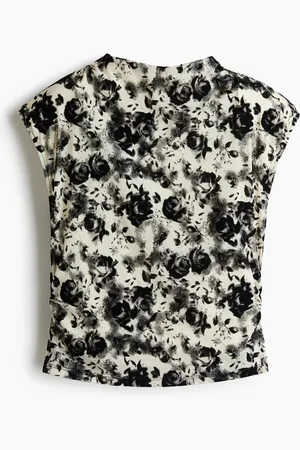 H&M Flora Top - Weiß