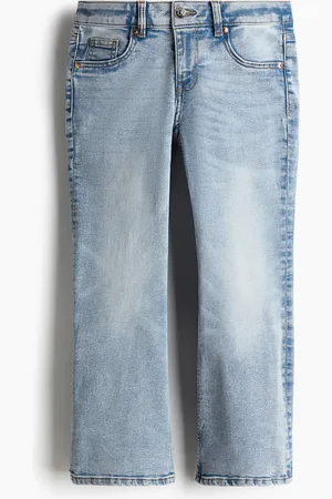 H&M Flared Low Ankle Jeans - Blau