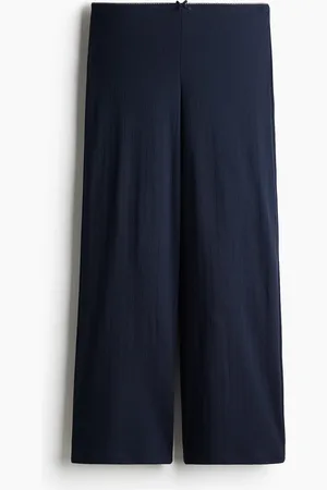 H&M Hose aus Pointelle-Jersey - Blau