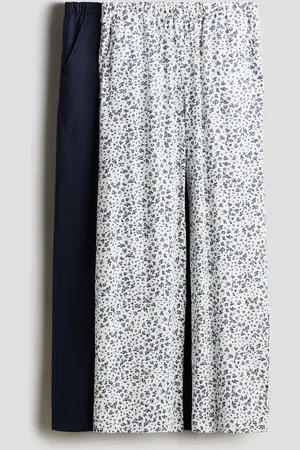 H&M 2er-Pack Hosen mit weitem Bein - Blau