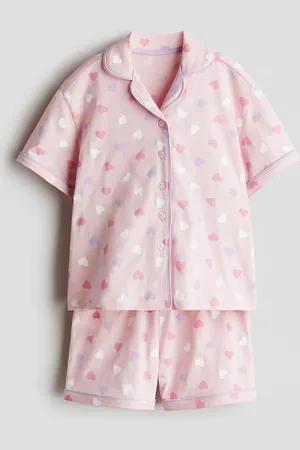 H&M Gemusterter Jerseypyjama - Pink