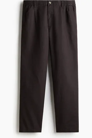 H&M Hose aus Lyocellmix in Regular Fit - Braun