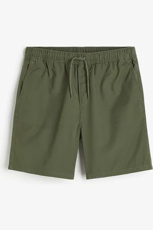 H&M Baumwollshorts Regular Fit - Grün