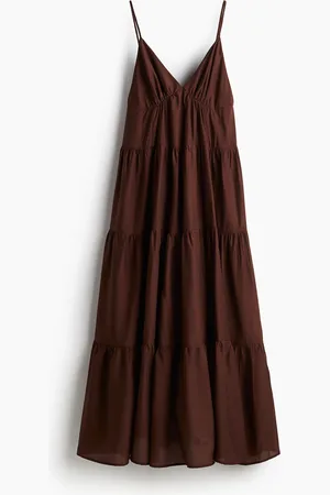 H&M Maxikleid mit Stufen - Beige