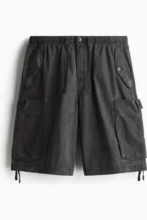 H&M Cargoshorts in Loose Fit - Grau