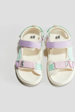 H&M Sandalen aus Scuba - Weiß