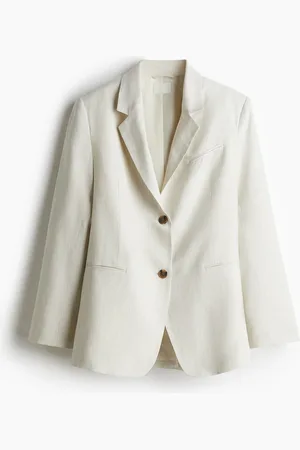 H&M Blazer aus Leinenmix - Grau