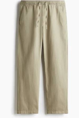 H&M Hose aus Leinen in Relaxed Fit - Grün