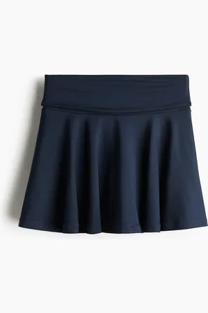 H&M Ausgestellter Tennisrock mit SoftMove™ - Blau