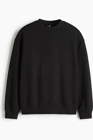 H&M Sweatshirt in Loose Fit - Schwarz