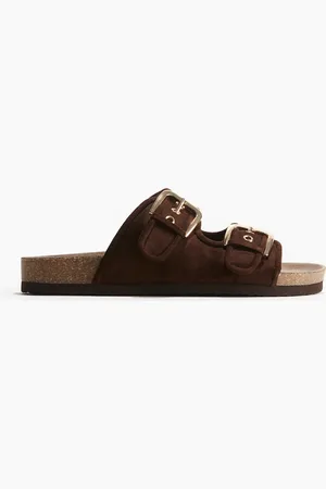 H&M Pantoletten - Braun