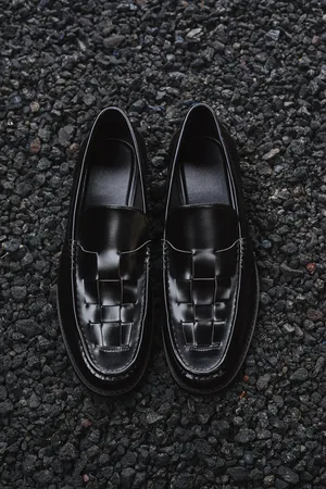 H&M Loafer mit Flechtung - Schwarz