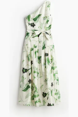 H&M One-Shoulder-Kleid - Beige
