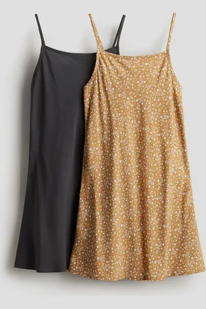 H&M 2er-Pack Trägerkleider - Beige
