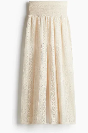 H&M Weite Hose im Spitzenlook - Orange