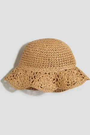 H&M Sonnenhut aus Stroh - Beige