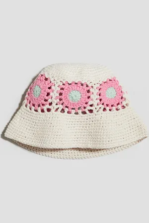 H&M Bucket Hat im Häkellook - Beige