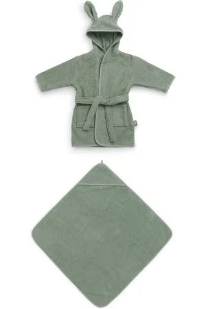 H&M Frottee Set - Kapuzenhandtuch & Badeponcho - Grün