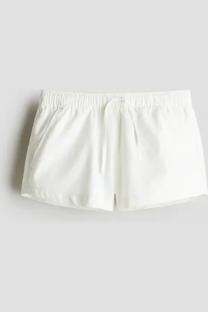 H&M Shorts aus Leinenmix - Weiß