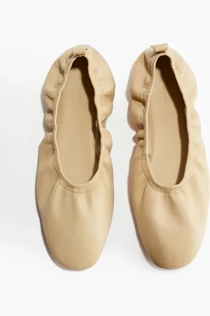 H&M Ballerinas aus Leder - Gelb