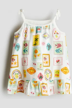 H&M Kleid mit Print - Weiß