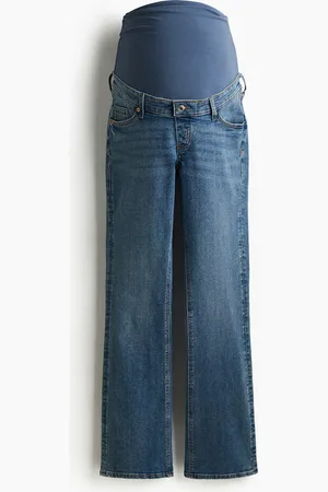 H&M MAMA Slim Flared Jeans - Blau