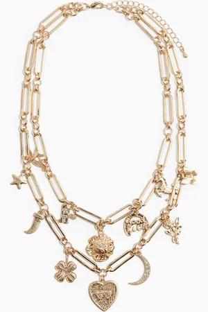 H&M Zweireihige Halskette mit Charms - Gold