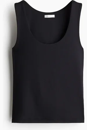 H&M Tanktop aus Mikrofaser - Schwarz