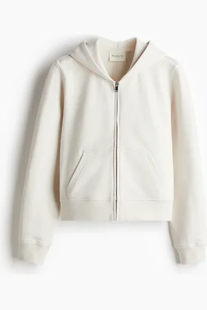 H&M Sport-Hoodiejacke - Weiß