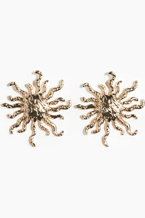 H&M Sonnenförmige Ohrringe - Gold