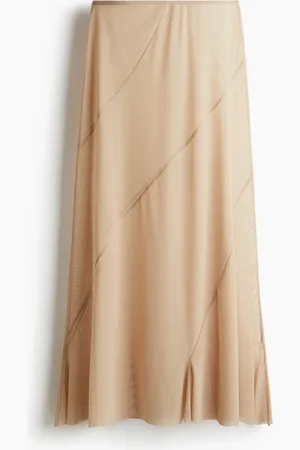 H&M Langer Mesh-Rock - Beige