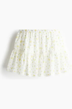 H&M Minirock mit Spitzendetail - Weiß