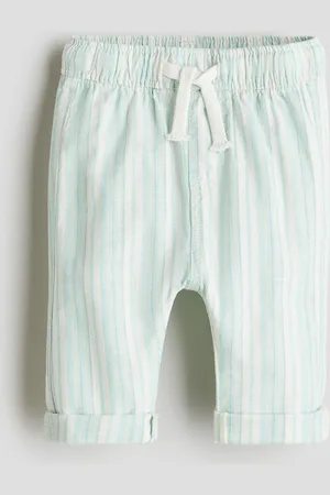 H&M Joggpants aus Leinenmix - Türkis